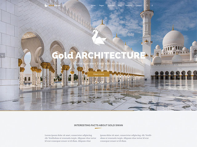 Дизайн сайта – Gold Swan