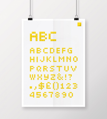 Шрифт – Лего