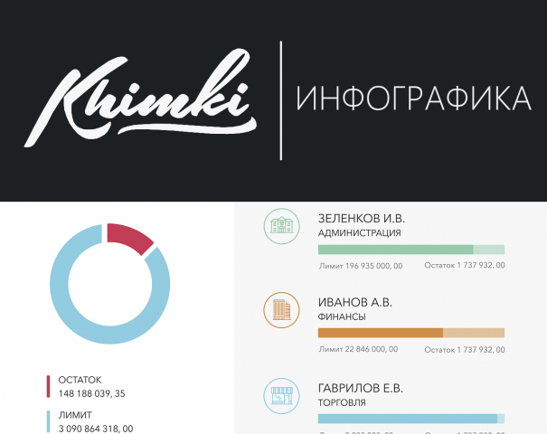 Макет для инфографики в Администрации города