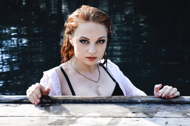 Идейная фотосъемка на природе.