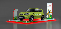 3D визуализация и дизайн подиума KIA Soul