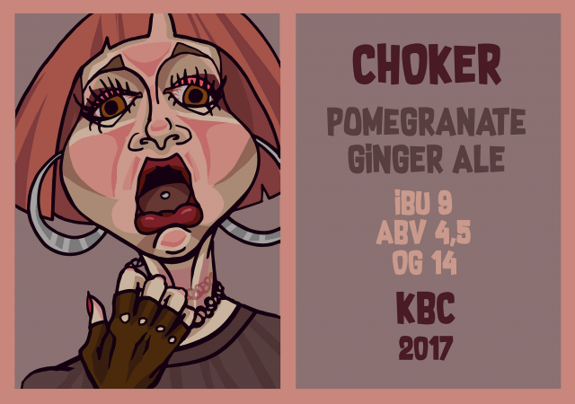 Этикетка для пивоварни "KBC"