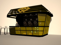 Эскизный проект торгового киоска для компании Empire Renovation