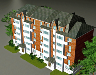 Проект 6-этажного двухсекционного жилого  дома.