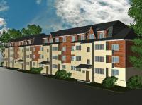 Проект 4-этажного многосекционного жилого  дома.