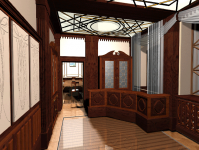 Проект интерьеров VIP-зоны ЦДКЖ.