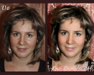 Ретушь кожи лица любительского фото