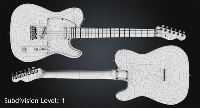 Fender Telecaster Wireframe