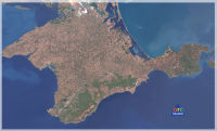 Карта-снимок Крыма