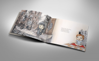 книга, иллюстрация для рассказа Ю.Мориц