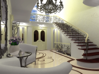 Холл загородного дома