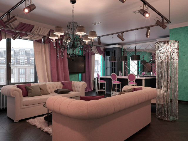 Дизайн-проект квартиры для молодой девушки