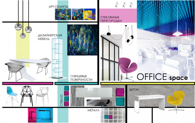 Дизайн-проект офиса редакции журнала "Интерьерный"