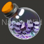 Колба с кристаллами