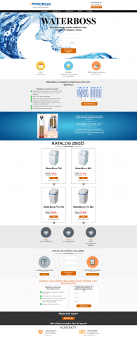 Сайт для чешской компании "Waterboss"