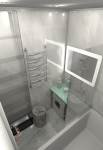 Квартира в стиле Contemporary. Ванная