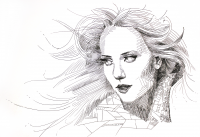 СТИЛИЗОВАННЫЙ ПОРТРЕТ СИМОНЫ СИМОНС