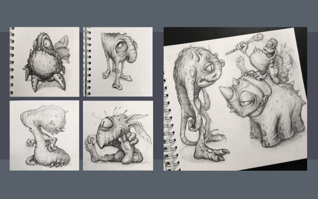 creature sketches