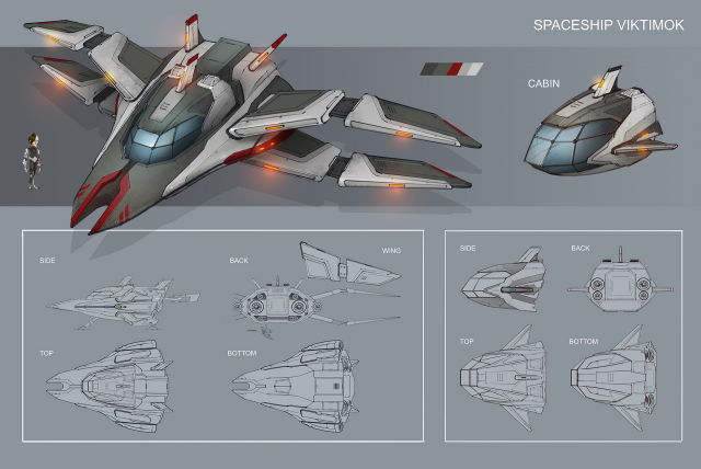 Viktimok's spaceship