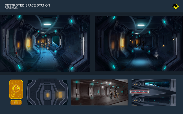 old spacestation - corridors