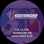 Google.Adwords.Кампания по контекстной рекламе для  магазина