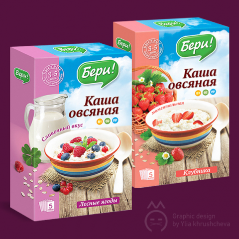 Разработка упаковки каши для ТМ БЕРИ