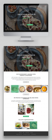 Дизайн landing page для кафе
