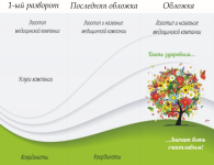 Евробуклет. Формат А4, 2 фальца.