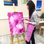 Розовая абстракция