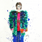 Девушка в шубе