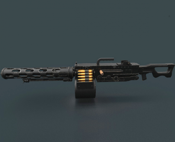 concept machine gun (low poly)