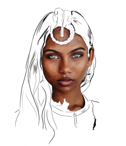 Портретная иллюстрация