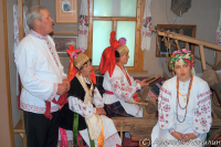 Ансамбль "Калиновый садок" на съемках "Дневника Путешественника"