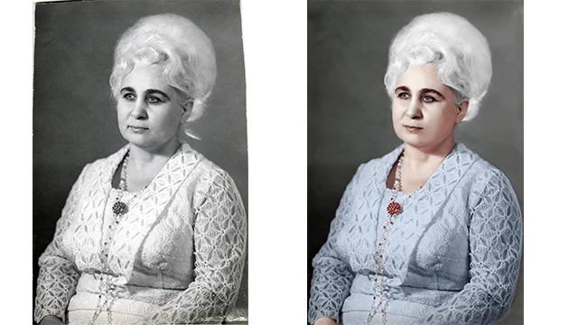 Перевод из чб в цвет