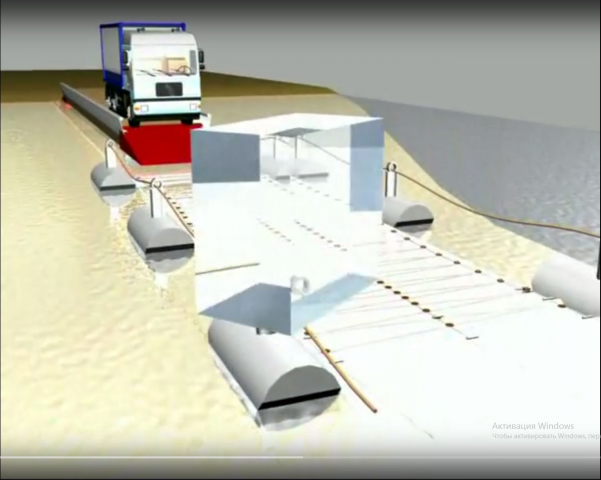 Презентационный ролик о сооружении ледовой переправы