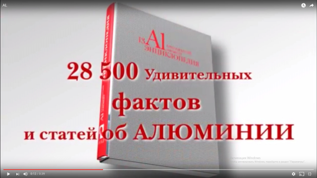 Презентационный ролик энциклопедии алюминия