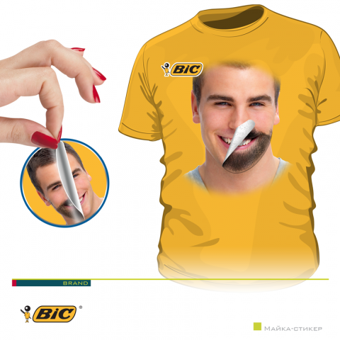 Bic / Майка-стикер