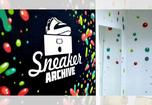 Художественное оформление магазина кроссовок