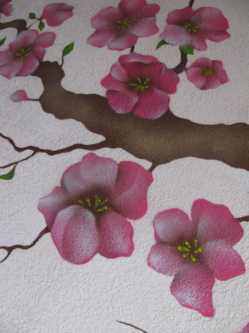 Рисунок по декоративной штукатурке