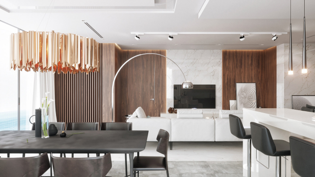 Дизайн гостиной-студии (Алупка)