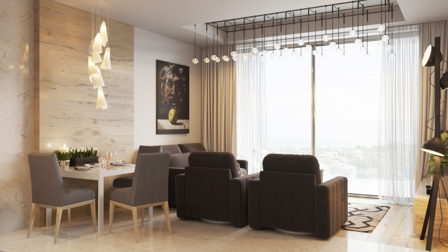 Дизайн гостиной (Гурзуф)