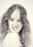 megan fox портрет