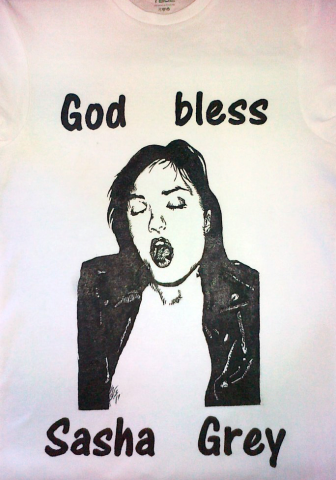 Футболка "God bless Sasha Grey"