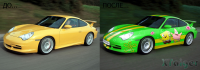 Смена цвета. Porsche