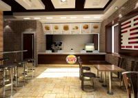 Разработка дизайн интерьера fast-food, г.Якутск