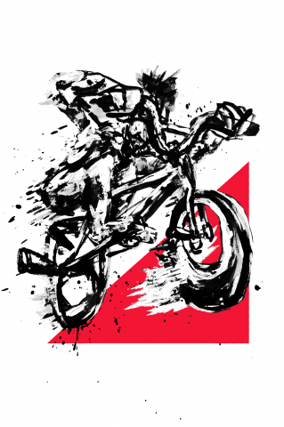 Иллюстрации для велосипедного бренда