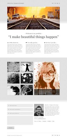Example page (photographer landing page)
