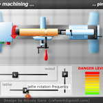 Мини-игра-симулятор "Токарная обработка дерева"