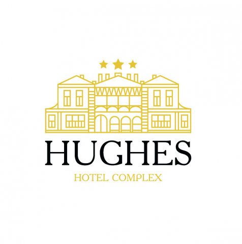 Логотип отельного комплекса "Hughes"