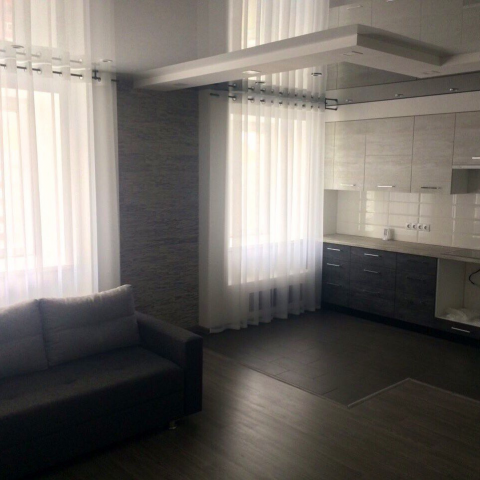 Завершённый дизайн- проект кухни- гостиной